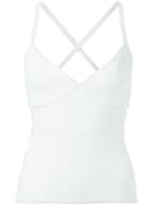 P.a.r.o.s.h. Fitted Tank Top, Women's, Size: Medium, White, Viscose/spandex/elastane/polyamide