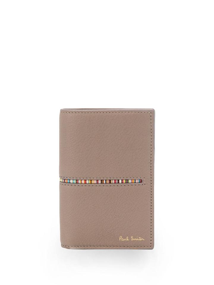 Paul Smith Signature Stripe Detail Long Wallet - Neutrals