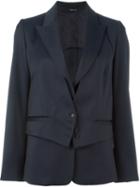 Maison Margiela Blazer-waistcoat Hybrid, Women's, Size: 42, Blue, Viscose/virgin Wool