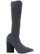Yeezy Pointed Toe Boots - Grey