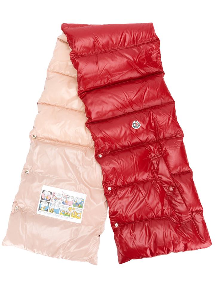 Moncler Padded Gilet Scarf - Red