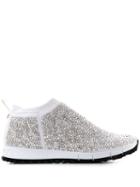 Jimmy Choo Norway Sequin Sneakers - Silver