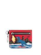 Ps Paul Smith Dinosaur Print Coin Pouch - Red