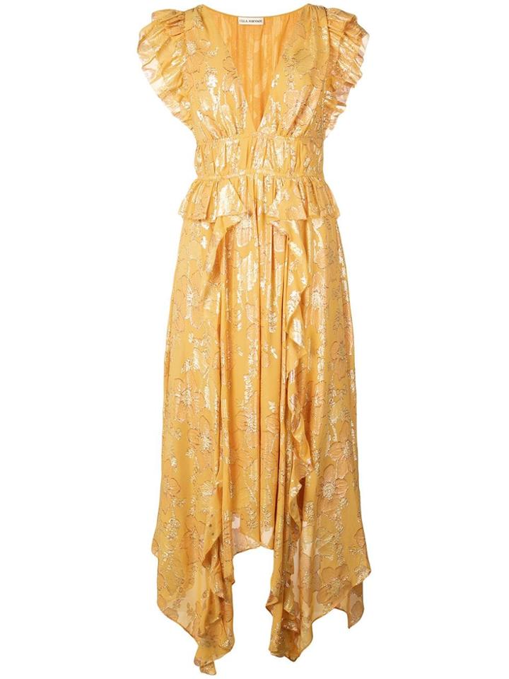 Ulla Johnson Floral Print Dress - Yellow