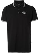 Just Cavalli Embroidered Logo Polo Shirt, Men's, Size: Xxl, Black, Cotton/spandex/elastane