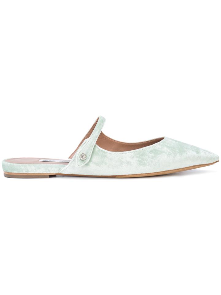 Tabitha Simmons Kittie Slippers - Green