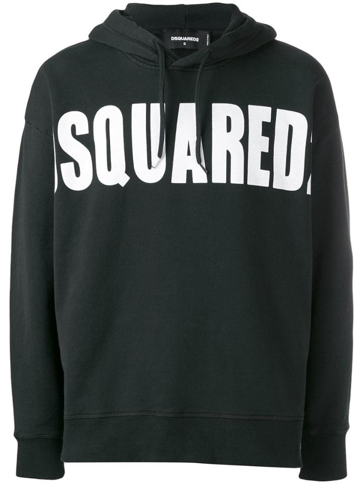 Dsquared2 Logo Hoodie - Black