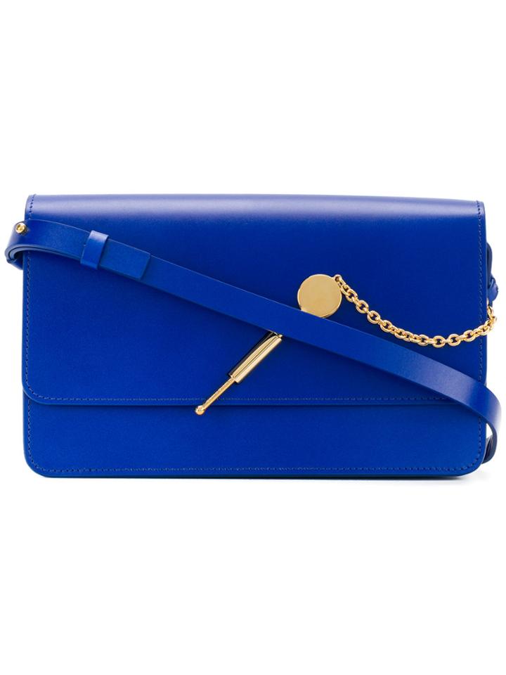 Sophie Hulme Rectangular Shoulder Bag - Blue