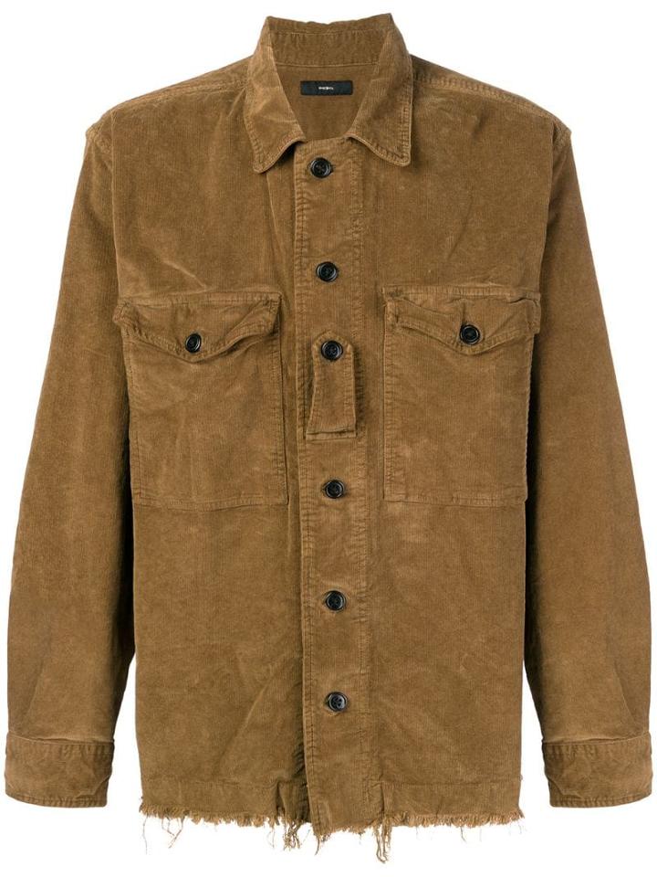 Diesel S-late Cord Shirt - Brown