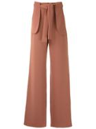 Framed Calça Pantalona High Tailoring Framed - Brown