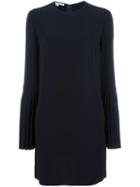 Stella Mccartney Pleated Sleeve Dress, Women's, Size: 44, Black, Spandex/elastane/acetate/viscose