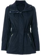 Moncler Fitted Waist Hooded Jacket - Black