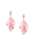 Oscar De La Renta Lace Impatiens Earrings - Pink & Purple