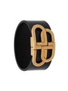 Balenciaga Bb Buckle Bracelet - Black