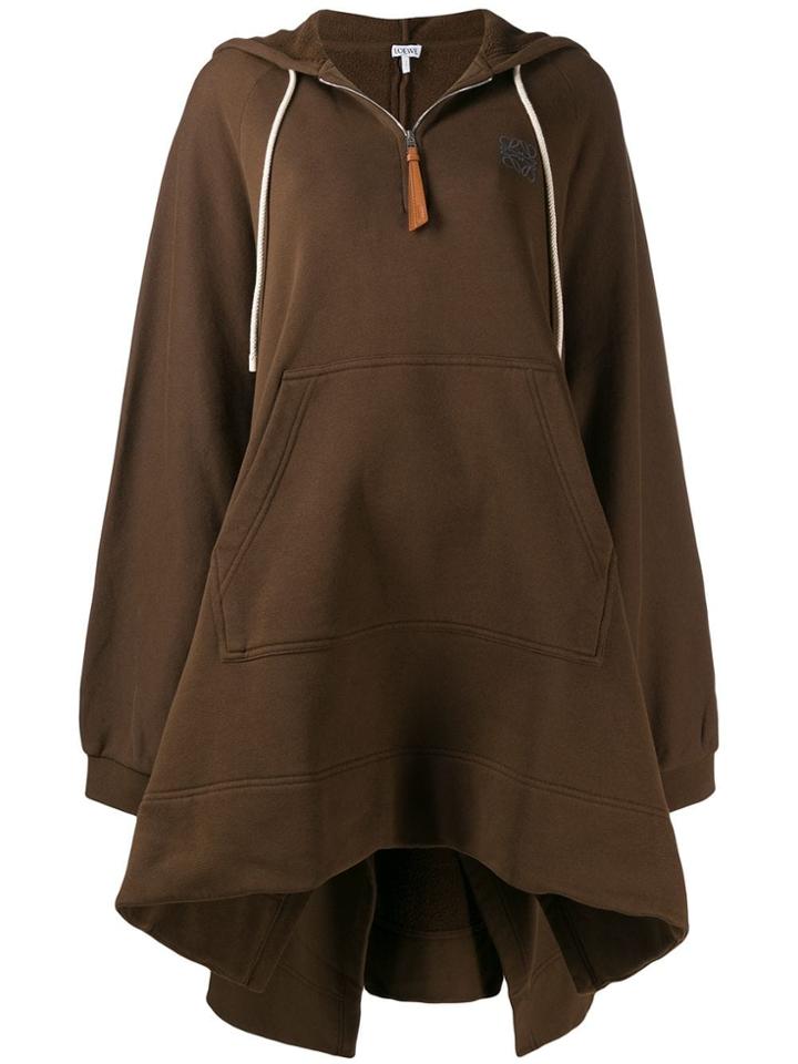 Loewe Oversized Logo Hoodie - Brown