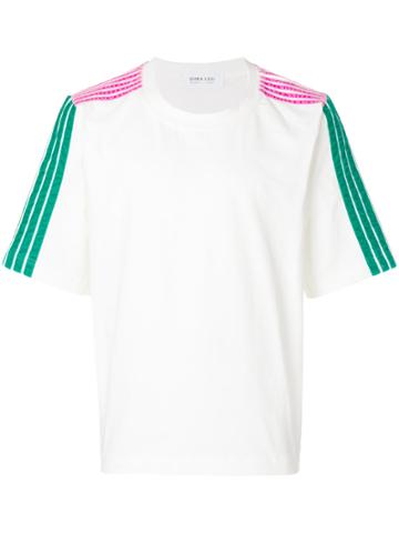 Dima Leu Side Stripe T-shirt - White