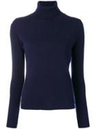 Allude Roll Neck Sweater - Blue