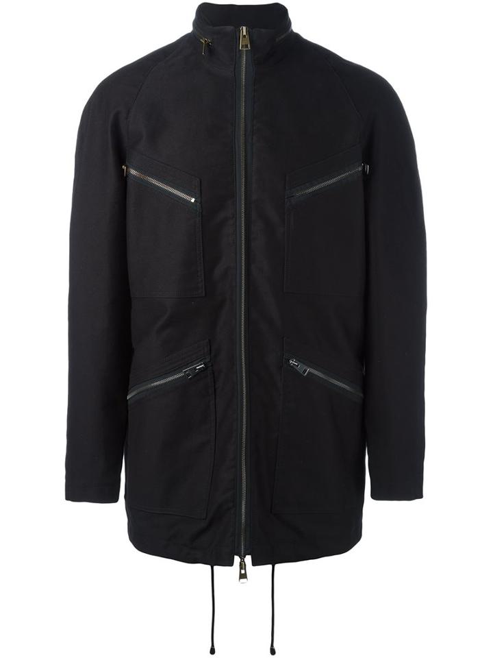 J.w.anderson Zipped Jacket, Men's, Size: 44, Black, Cotton/polyamide/polyester