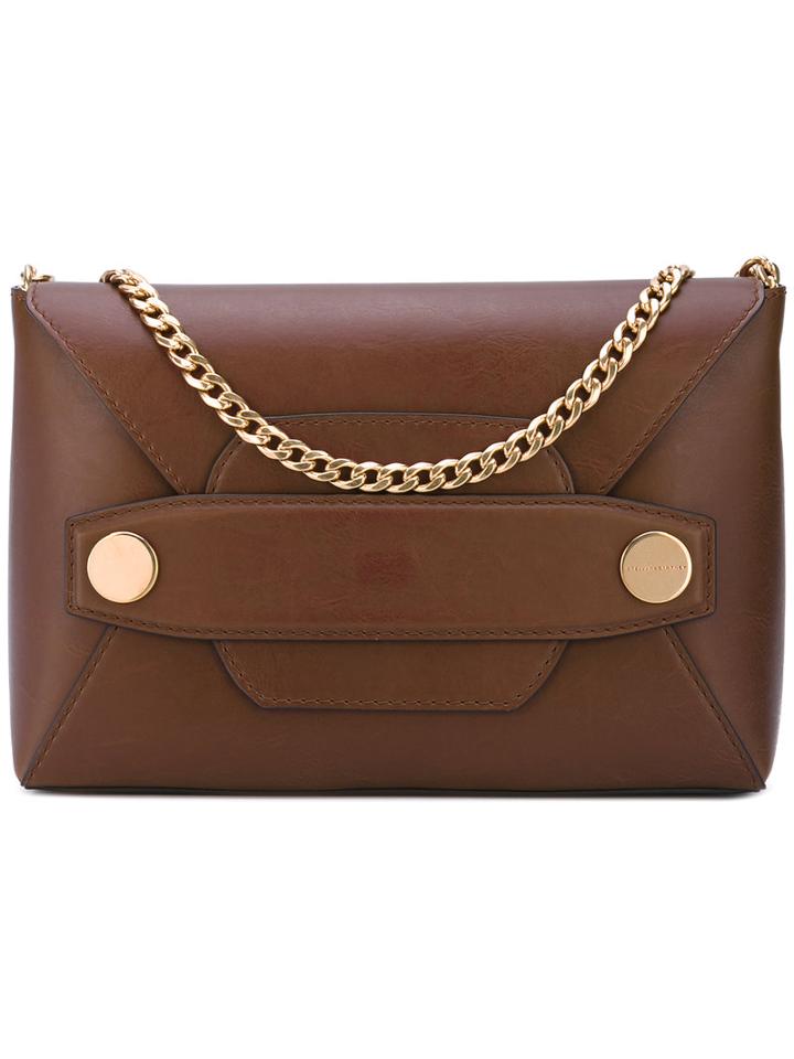 Stella Mccartney - Alter Nappa Clutch Bag - Women - Artificial Leather - One Size, Brown, Artificial Leather