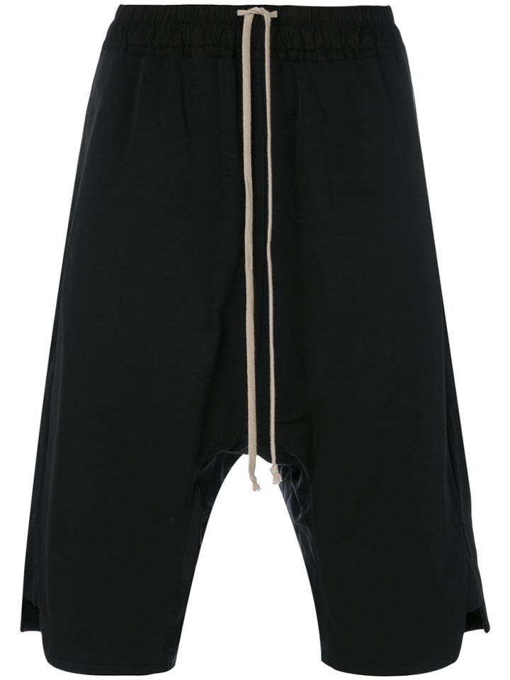 Rick Owens Basket Swing Shorts - Black