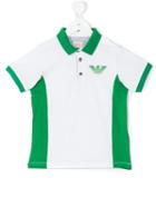 Armani Junior - Logo Print Polo Shirt - Kids - Cotton - 12 Yrs, White
