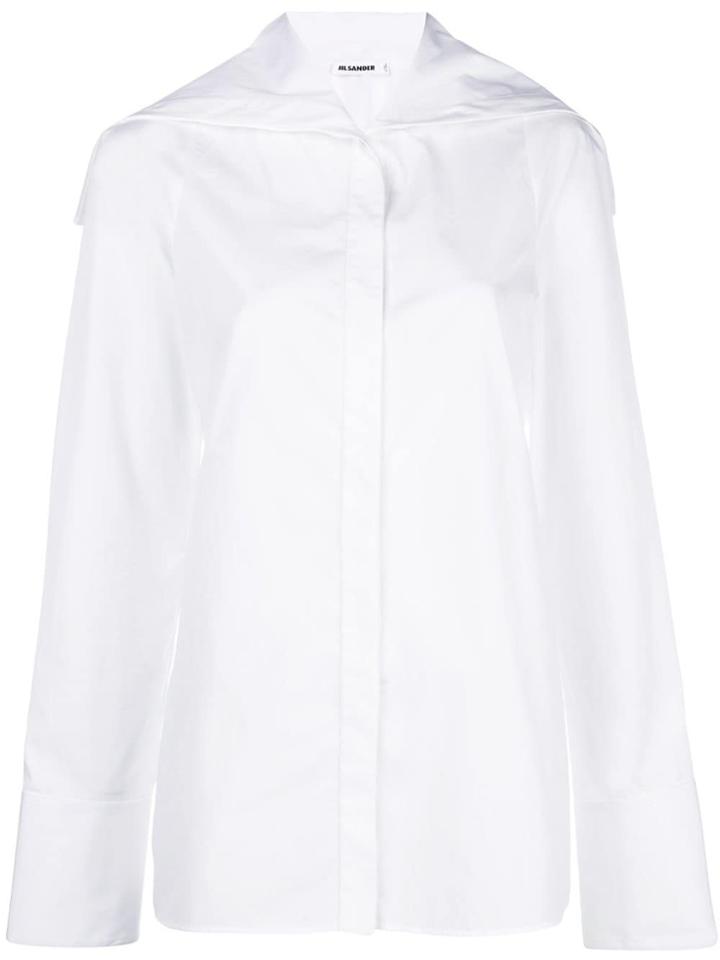 Jil Sander Sailor Collar Shirt - White