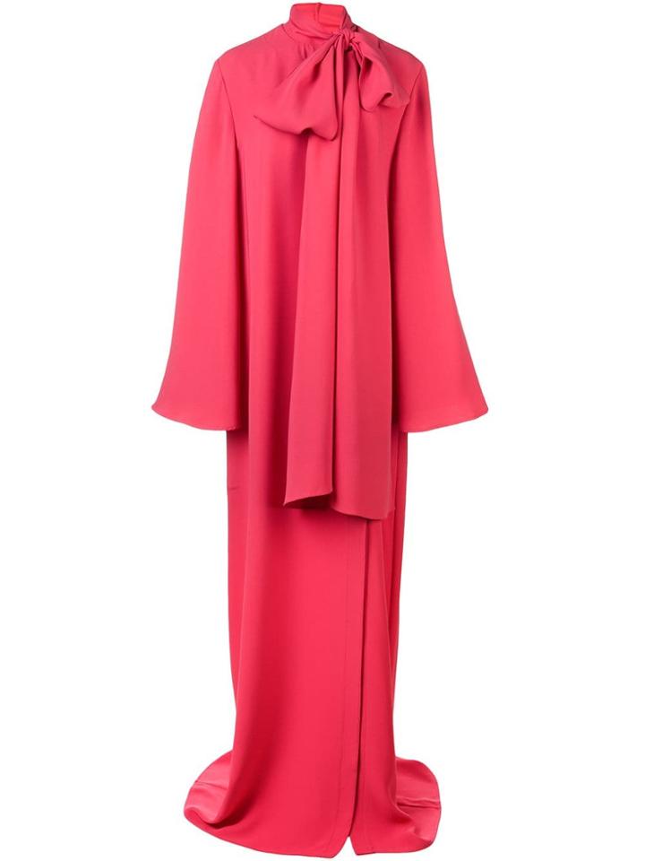 Carolina Herrera Side Tie Shirt Dress - Red