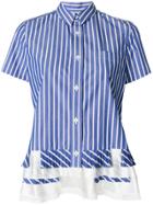 Sacai Tiered Hem Shirt - Blue