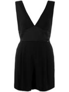 Liu Jo Plunge Neck Mini Dress - Black