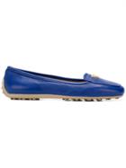 Emporio Armani Square Toe Loafers - Blue