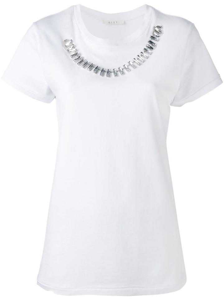 Alyx - Crystal Chain T-shirt - Women - Cotton - M, White, Cotton