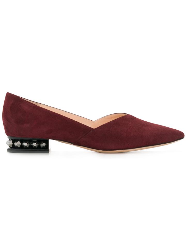 Nicholas Kirkwood Suzi Ballerinas - Red