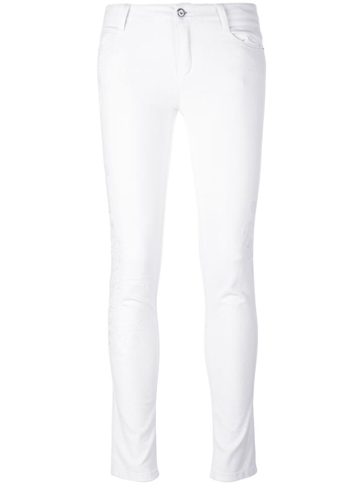 Ermanno Scervino Skinny Cropped Jeans - White
