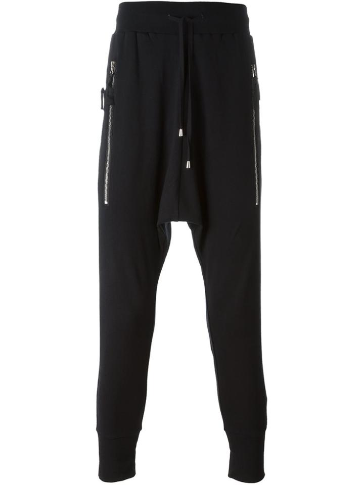 Unconditional Zip Drop Crotch Trousers - Black