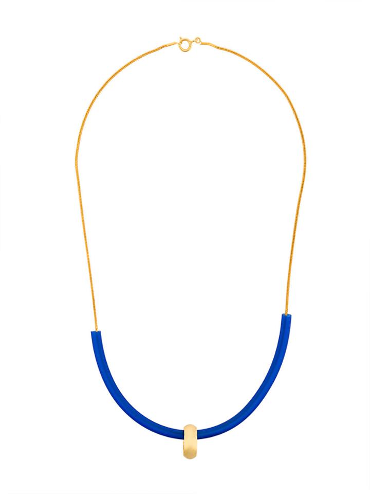 Paula Mendoza Om Necklace - Blue