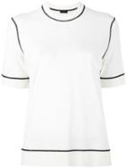 Joseph - Knitted T-shirt - Women - Spandex/elastane/rayon - Xs, White, Spandex/elastane/rayon