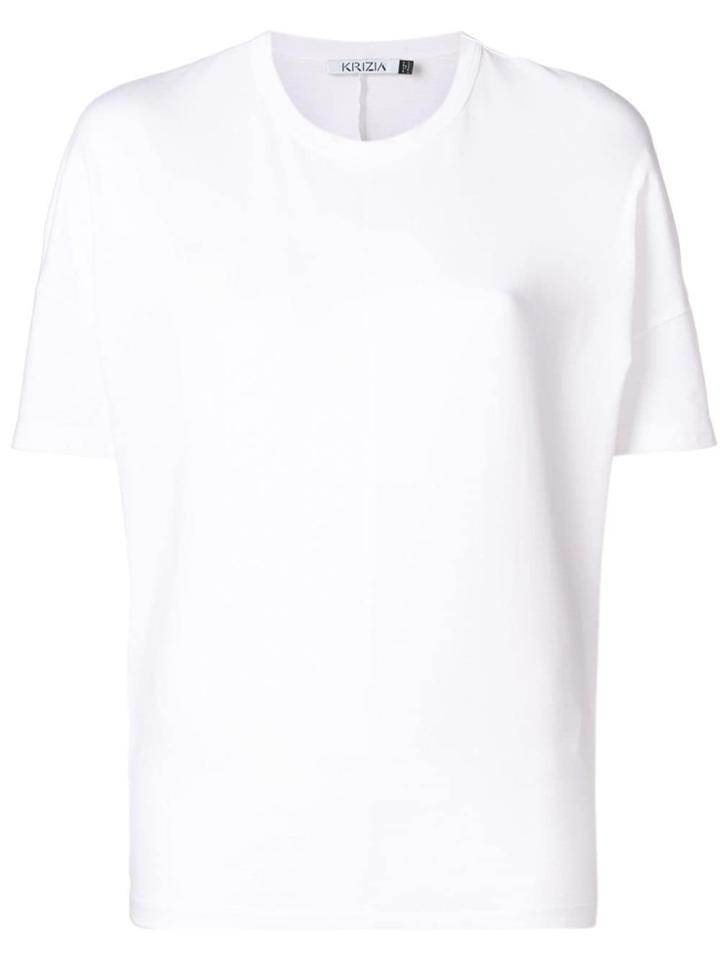 Krizia Basic Plain T-shirt - White