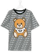 Moschino Kids Teddy Logo Print T-shirt - Black
