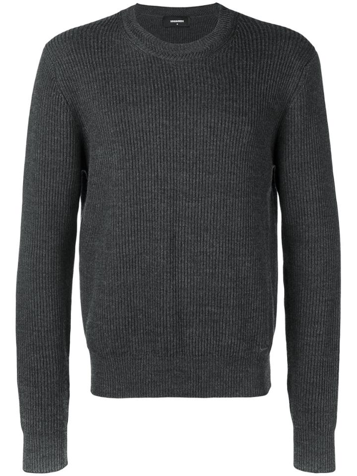 Dsquared2 Ribbed Jumper - Grey