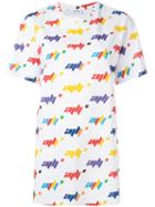 Au Jour Le Jour All Over Print T-shirt, Women's, Size: 42, White, Cotton