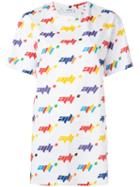 Au Jour Le Jour All Over Print T-shirt, Women's, Size: 42, White, Cotton