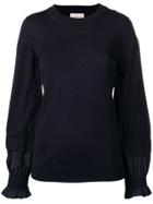 Moncler Layered Sleeves Jumper - Blue