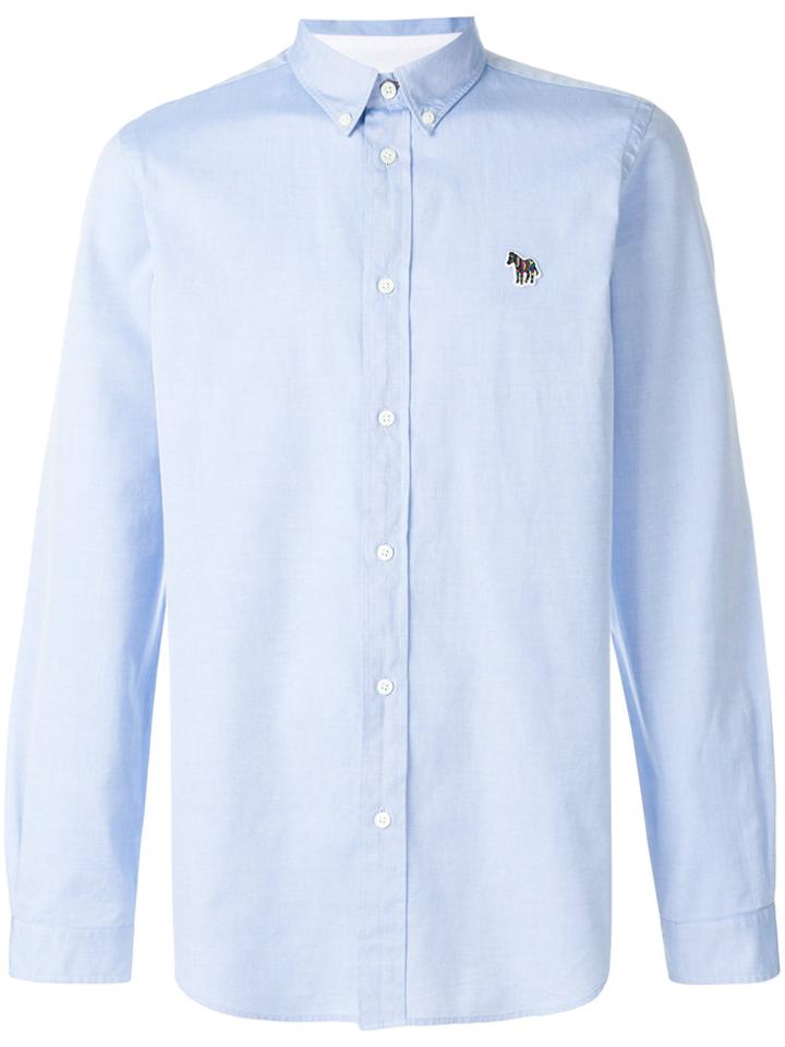 Ps By Paul Smith Embroidered Logo Shirt - Blue
