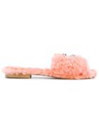 Emanuela Caruso Embellished Mules - Pink & Purple