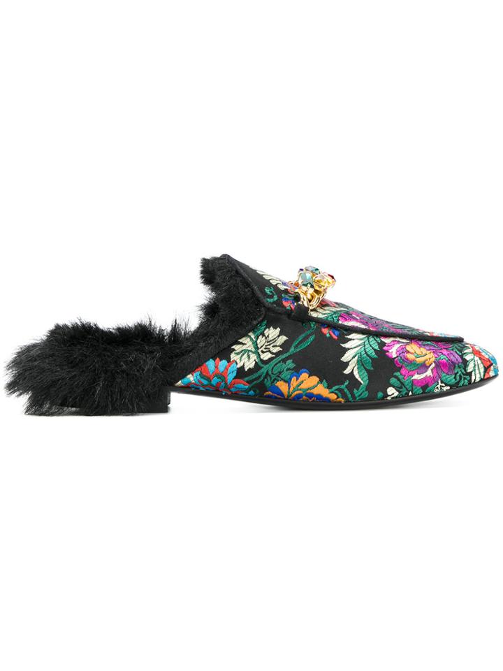 Emanuela Caruso Embroidered Mules - Multicolour