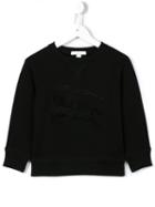 Burberry Kids Knight Embroidered Sweatshirt, Boy's, Size: 8 Yrs, Black