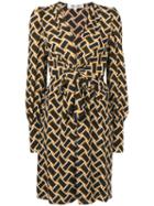 Diane Von Furstenberg Ruched Detail Dress - Black