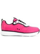 Prada High Sole Sneakers - Pink & Purple