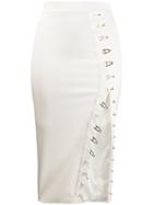 Murmur Hook Detail Skirt - White