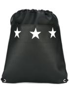 Givenchy Star Print Drawstring Backpack - Black